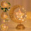 lamp, decorative table lamp, LED crescent lamp, iron night-A 2