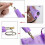 Outil applicateur de strass violet 7 en 1 2