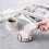 6-Piece Marble Ceramic Drink Coasters with Metal Holder 5