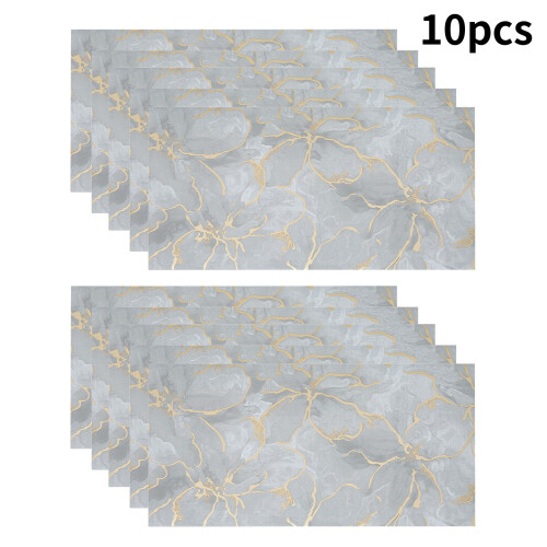 Living And Home 10Pcs Self-Adhesive Marble Pattern Wall Tile Stickers