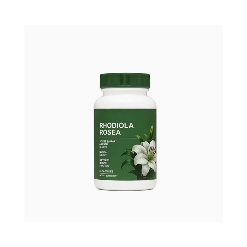 Golden (2Pcs) Rhodiola Rosea Supplement Â Root Adaptogen Capsules - Rhodiola