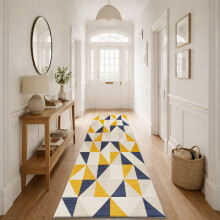 (80 x 300 cm (2 ft 6 in x 9 ft 8 in)_Long Runner Rug Hallway Carpet, Brio) Extra Large Rugs Living Room Printed Rug Runner