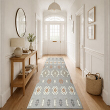 (80 x 300 cm (2 ft 6 in x 9 ft 8 in)_Long Runner Rug Hallway Carpet, Nova) Extra Large Rugs Living Room Printed Rug Runner