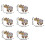 Elephant Statue Home Decoration Good Lucky Elephants-Gold 3