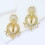 Creative Scepter Lapel Pin Glittering Rhinestones Vintage-Pink 6