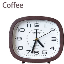 Geremy Ultra Silent Non-Ticking Alarm Clock - Coffee