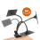 Clip on Security Cubicle Convex Mirror for Personal Safety, Open Office Environment, Computer Desk R 5