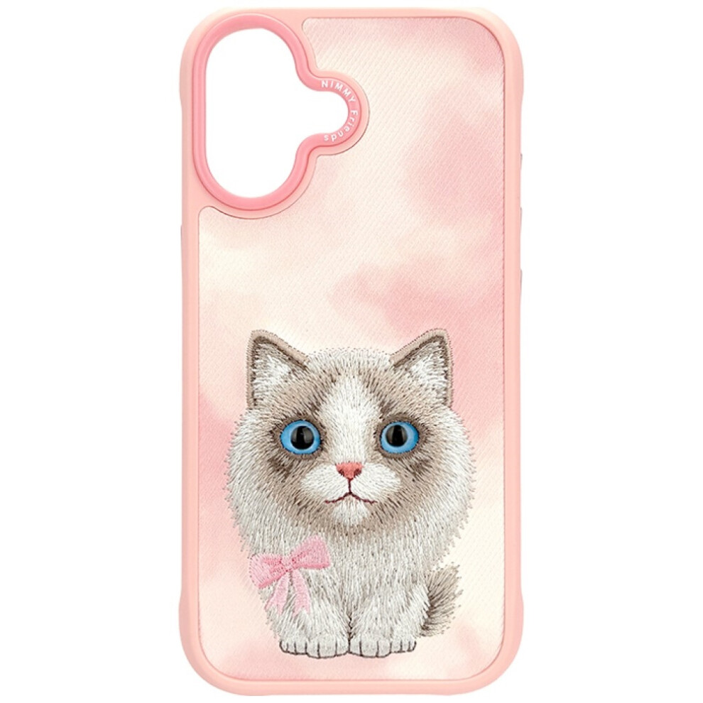 Nimmy Big Eye Cute Pet Ragdoll Cat Case With Magsafe For Iphone 17 6.3" - N-Xdy-Ip17-07-D Pink 6971080313387