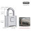 Combination Padlock, Mechanical Combination Lock for Lockers,(Silver) 2