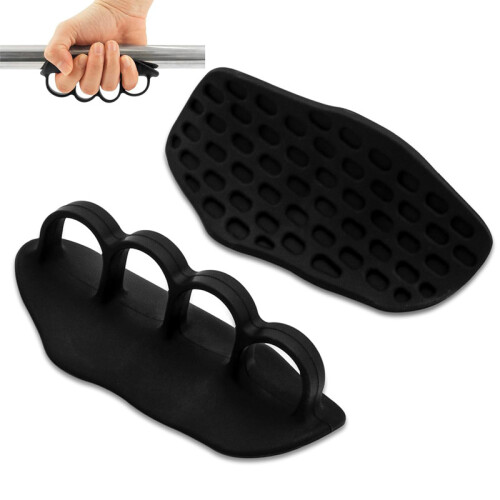 Neue Griffverstärker-Silikonhandschuhe für Fitnesstraining Black