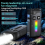 EV20 Keychain EDC UV LED Flashlight Rechargeable Magnetic Work Light Type-C Clip-on Hat Lamp for Ca 4