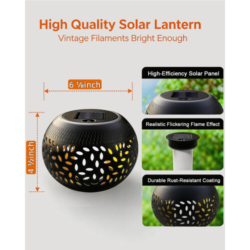 Solar Table Lamp Outdoor proof-dancing Flashing Flame 1