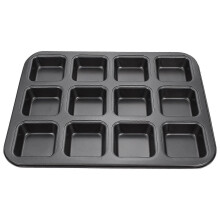 Non-Stick Baking Cake Mold Multi-Grid Cupcake Maker Mold Kitchen Supply Carbon Steel 1Set