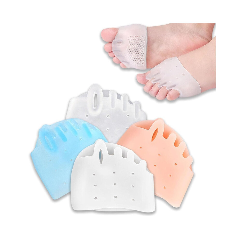 Silicone Toe Separators â 4 Pack, Toe Spacers For Bunion Relief & Toe Straightening Soft Breathable Toe Corrector