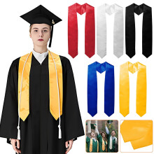 Graduation Sash Ribbon - Silk Academic Stole 150x11.5cm