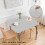 Rekbaar vierkant tafelkleed 86x86 cm polyester 3