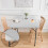 Square Stretch Tablecloth - Polyester, 86 cm, White 5