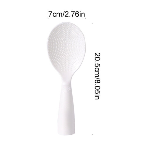 Vertical Rice Spoon for Electric Cookers, White Plastic, 8 2
