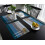 Lot de 6 sets de table rétro en bois de grange, 45 x 30 cm, polyester 3