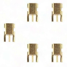 2x vergoldete 5 Pin Kupferanschlüsse, kompatibel mit Kopfhörern