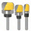 3-delige 1/4-inch freesbitset met kogellagers 1
