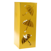 Umbrella Bucket Square Metal Umbrella Rack Holder Space Saving Umbrella Bin With Drain Holes compatible with Office Access