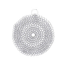 4-8 Zoll großes Reinigungswerkzeug aus Gusseisen, Küchenreiniger, Scheuerschwamm, Edelstahl-Rostentferner, Schaber, Metallreinigungsbürste