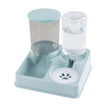 Bebedero automático para mascotas, comedero para gatos, recipiente para comida, fuente de agua automática 2 en 1, bebedero grande para perros.