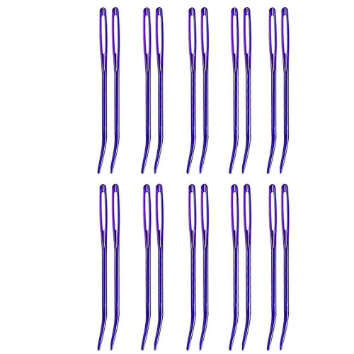 20 Pcs/Set Curved Needle with Large Eye Yarn Knitting Needle Sewing Needle Darning Needle Easy to Thread