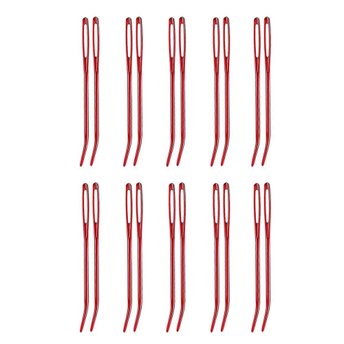 20 Pcs/Set Sewing Needle Large Eye Curved Needle Darning Needle Sweater Stitching Needle compatible with Needlework Enthusiasts
