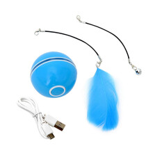 Pet Cats Electric Ball Self-Rolling Chasing Toy Ball Cats Toy Ball Automatic Rolling Ball Dogs Interaction Indoor Gift