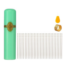 Nadel mit großem Öhr, Handnähnadelset, Fingerhut, Nähnadel, Garnstricknadel, kompatibel mit Bastelarbeiten