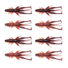 8 PCS Soft Plastic Fishing Lures Artificial Swimbait Floating Shrimp Crawfish Lure compatible with Outdoor Fishing Easy to Use