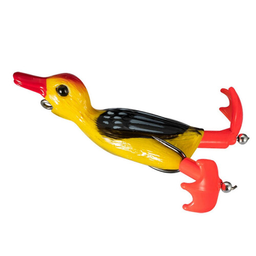 Entenköder, weiche Angelköder, Doppelhaken, Oberflächenköder, schwimmende Entenköder, künstliche Plopping-Splashing-Füße