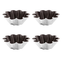 Aluminum Egg Molds - Set of 4 Small Baking Pans for Cupcakes, Muffins, and Cookies - Durable Kitchen Bakeware