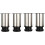 4-Pack 8cm Stainless Steel Table Legs - 0-15mm Height Adjustable 1