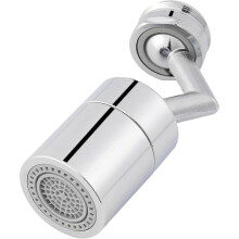 Aireador de grifo de gran angular de 720 grados, 2 modos ajustables, compatible con baño y cocina - Estriado (M24)