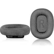 Replacement memory foam and mesh fabric ear cushion covers only compatible with Apple Airpods Max earphones (Space Gray)