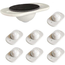 Mini Self-Adhesive Ball Caster Set, ABS Plastic Swivel Caster Wheel compatible with DIY Furniture, Cute, Sturdy, Quiet, Smooth, 8 Pack