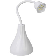 Tragbarer Mini-Nageltrockner, 16W kabellose wiederaufladbare LED-UV-Nagellampe mit USB-Kabel (Weiß)