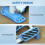 Portable Mini Stepper, Blue, LCD, Anti-skid Pedals 6