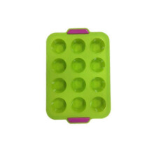 (1pc, green) Muffin Molds, Reusable Silicone Baking Molds, 12 Non-stick Cupcake Molds