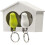 Key Tray, Drum Key Ring Holder with Two Sparrows Design (White + Green Birds) 1