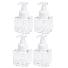 5pcs Foam Soap Dispenser Pump Bottle 250ml (8.5oz) Foam Vacuum Pump Empty Bottle compatible with Kitchen or Bathroom Hand Soap Face Wash Cleanser