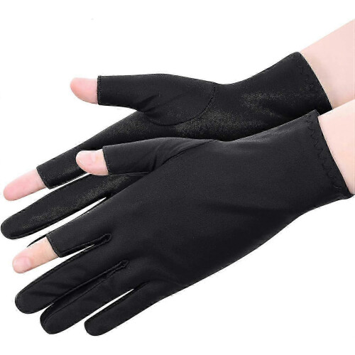UV Protection Fingerless Gloves - Breathable Touchscreen Driving