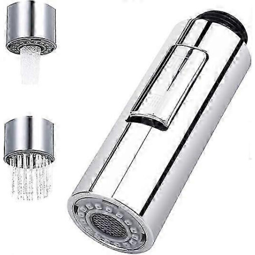 Pull Out Sprayer Faucet 2 Modes Kitchen Sprayer Faucet Pull Out Kitchen Sprayer Replacement Plastic Shower Head compatible with Bathroom Kitchen