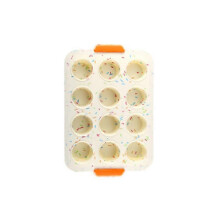 (1pc, white) Muffin Molds, Reusable Silicone Baking Molds, 12 Non-stick Cupcake Molds