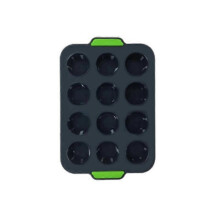(1pc, grey) Muffin Molds, Reusable Silicone Baking Molds, 12 Non-stick Cupcake Molds