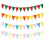 80M Colorful Pennant Banner - Double-Sided Triangle Flags compatible with Parties 1