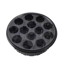 Black plant nursery 1 set widely used style, green adjustable ventilation holes inside and outside